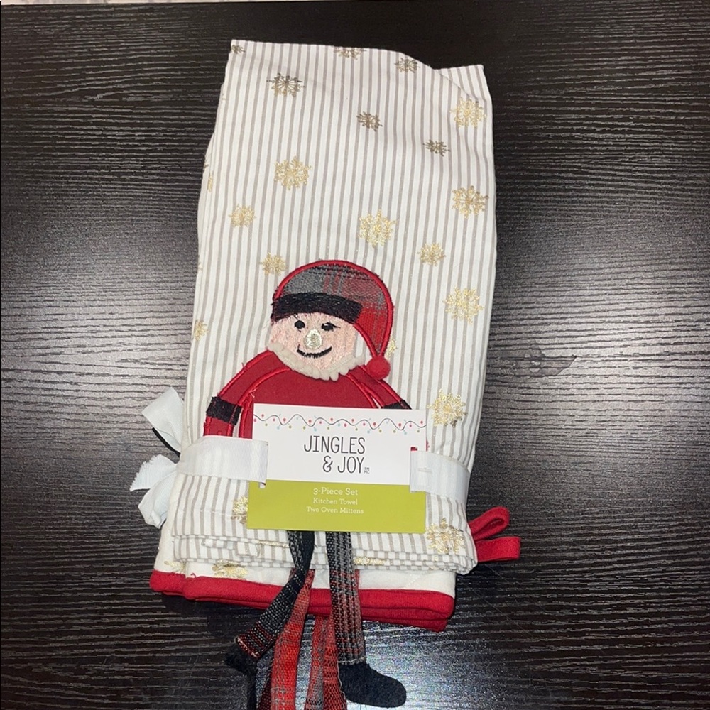 Festive Snowman Kitchen Towel Set